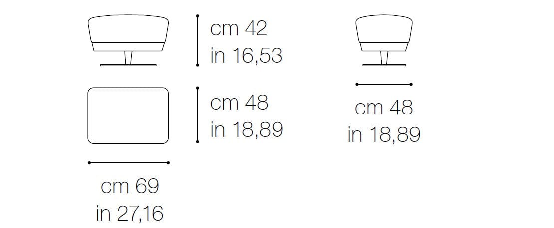 Тканевая мягкая подставка для ног Grilli ARCH-00084160 - Вид №2