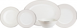 10657437 Noritake Сервиз столовый Noritake "Брум-стрит" на 6 персон, 20 предметов Фарфор костяной