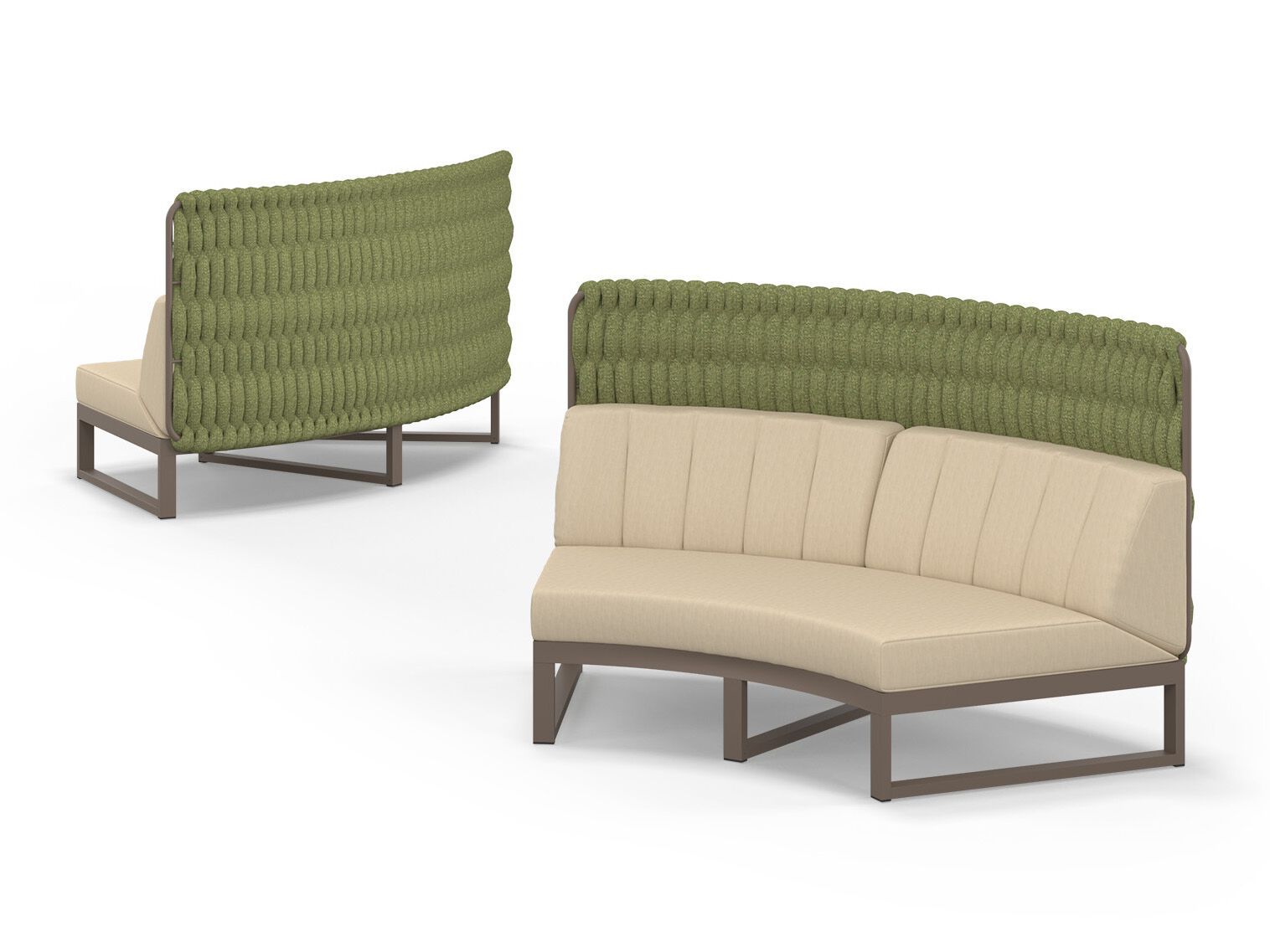 Модульный изогнутый садовый диван с высокой спинкой MAMAGREEN Munia ARCH-00110901 - Вид №2