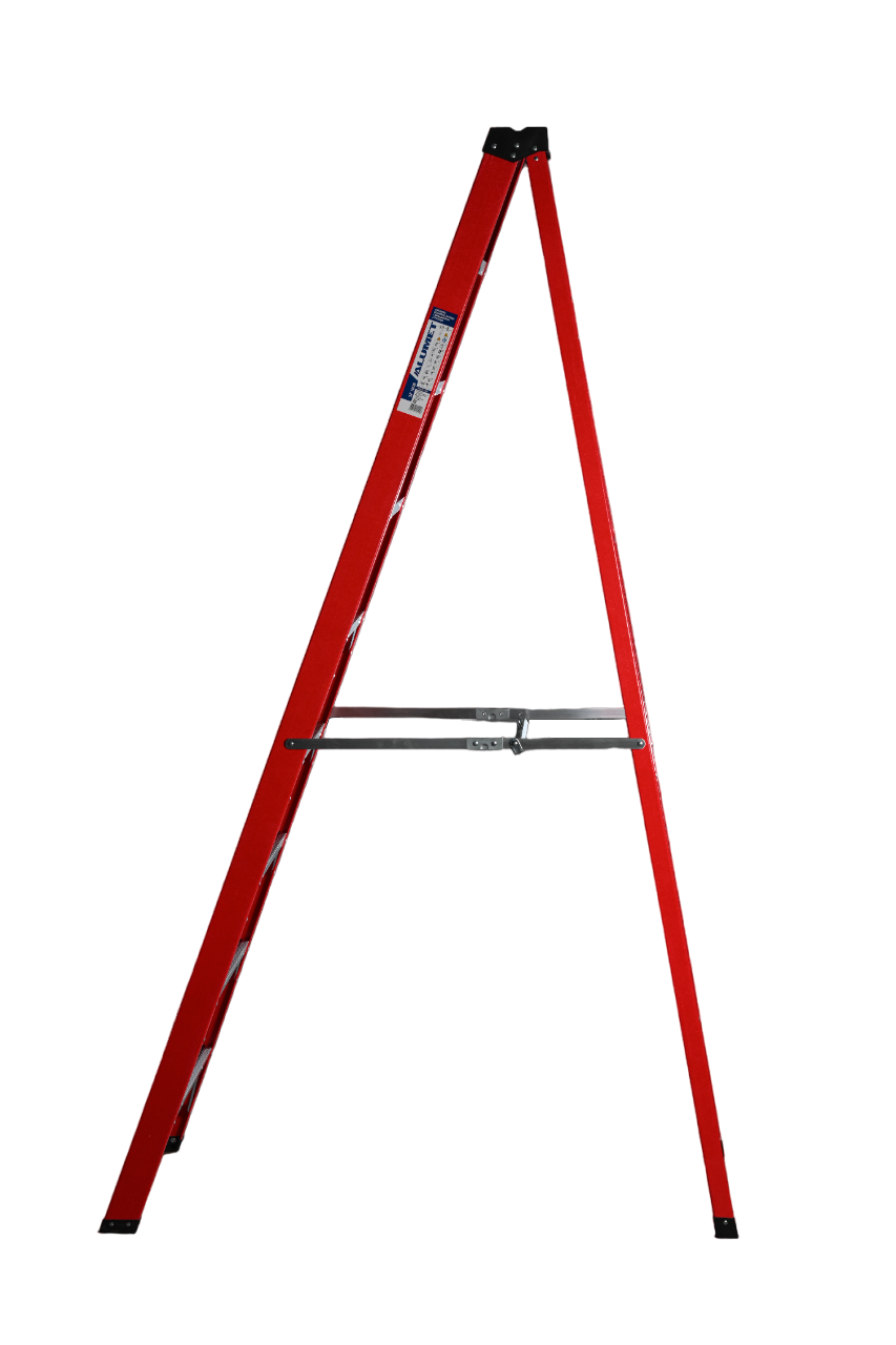 Стремянка SF 1008 стеклопластиковая 8 ступеней, Alumet, с органайзером  - Вид №4