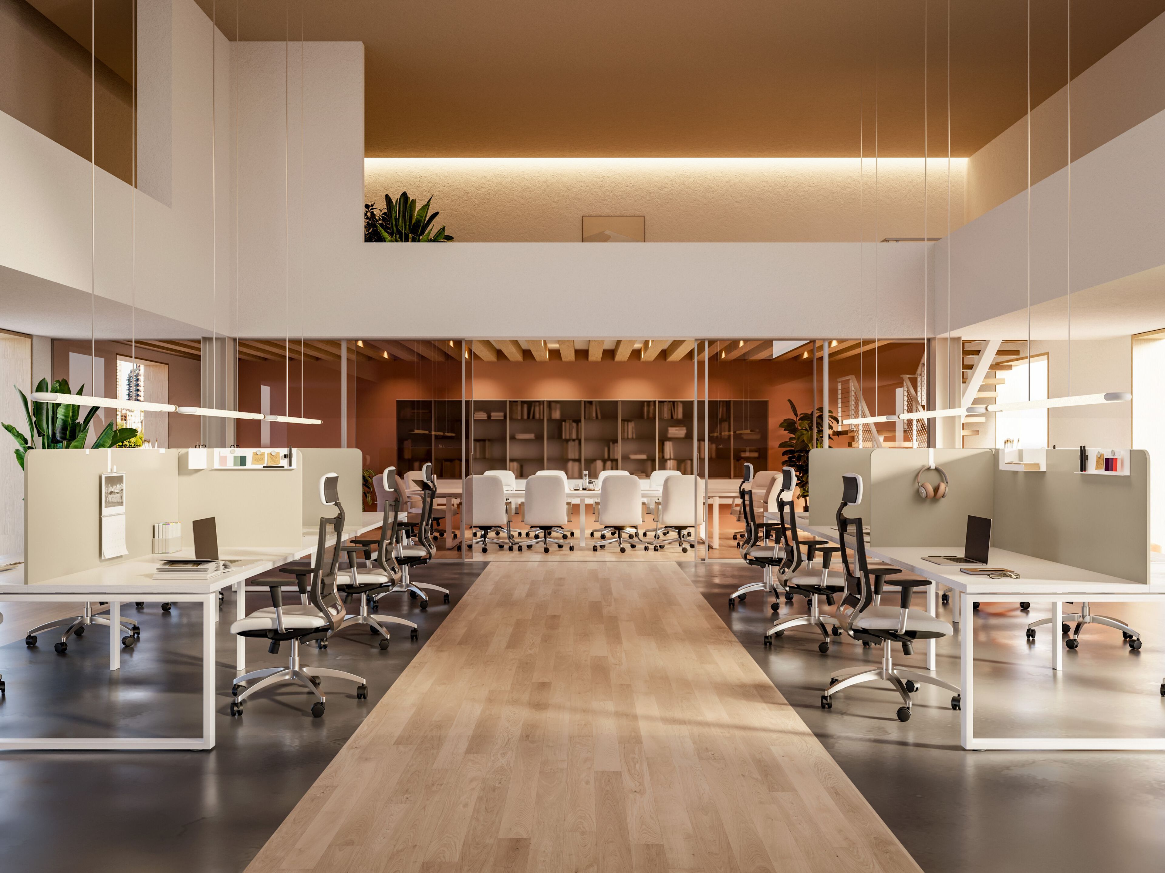 Несколько рабочих столов Giessegi OfficeTime ARCH-00071544 - Вид №1