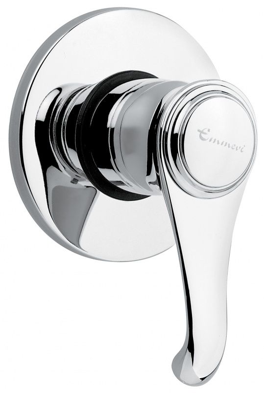 6009BC Внутристенный смеситель Tiffany, цвет белый-хром EMMEVI