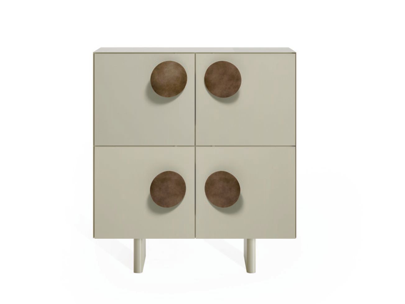 Окрашенный металлический шкаф с распашными дверями Ronda Design ZEA TALL ARCH-00074590