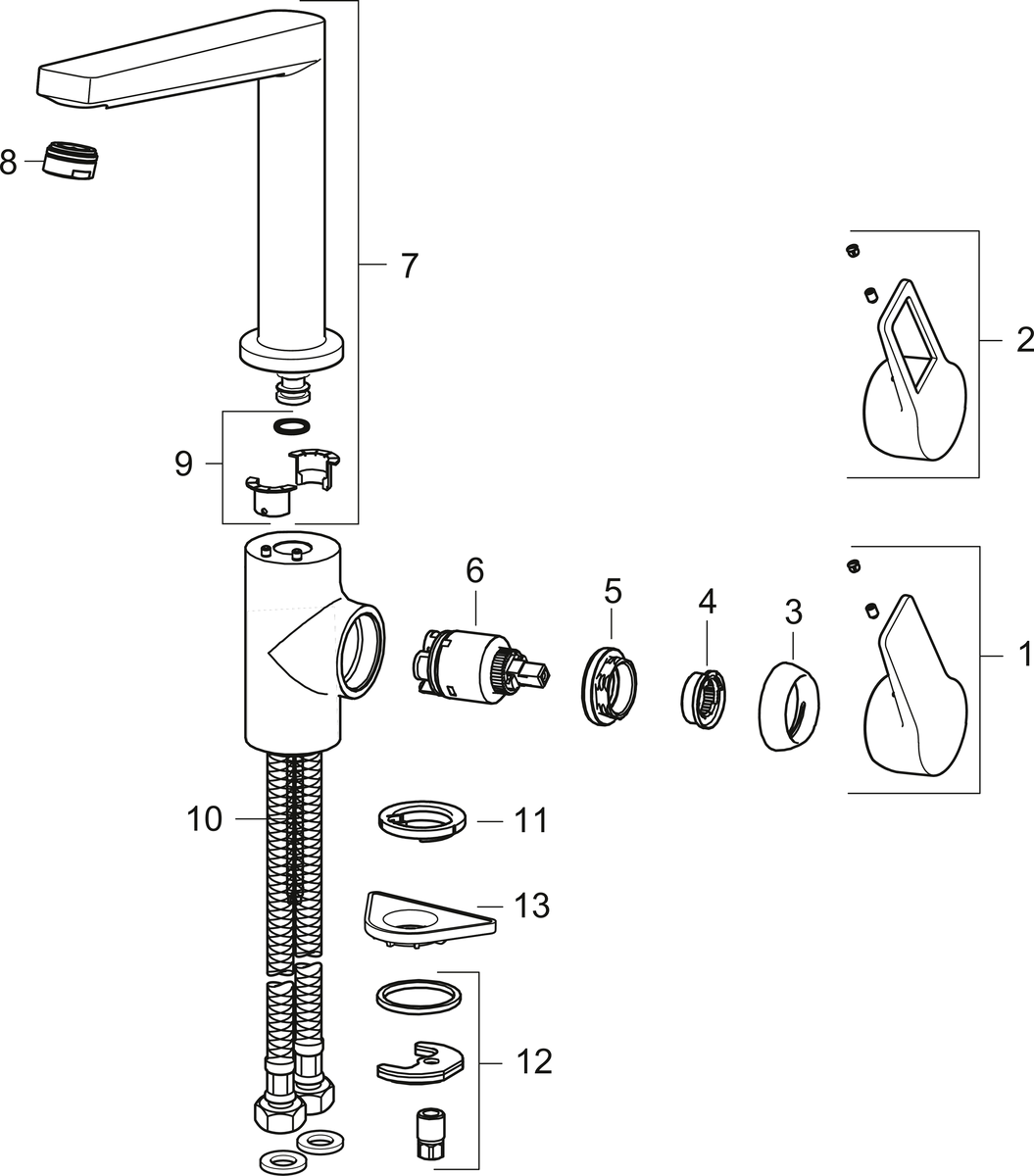 Oras 3838F Смеситель для кухни 3838F Twista Хром  - Вид №5