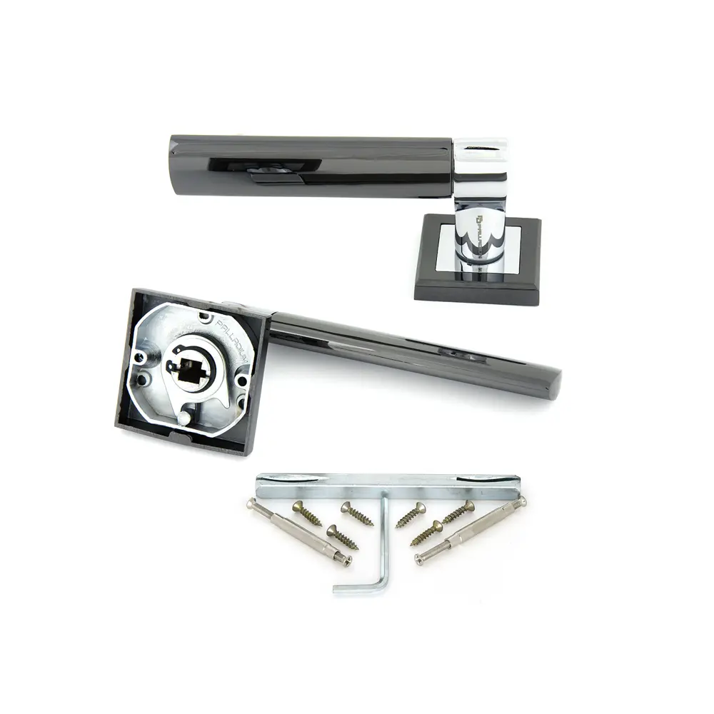 Ручка дверная OSCAR BN/CP 15774543 STLM-2168407 PALLADIUM  - Вид №1