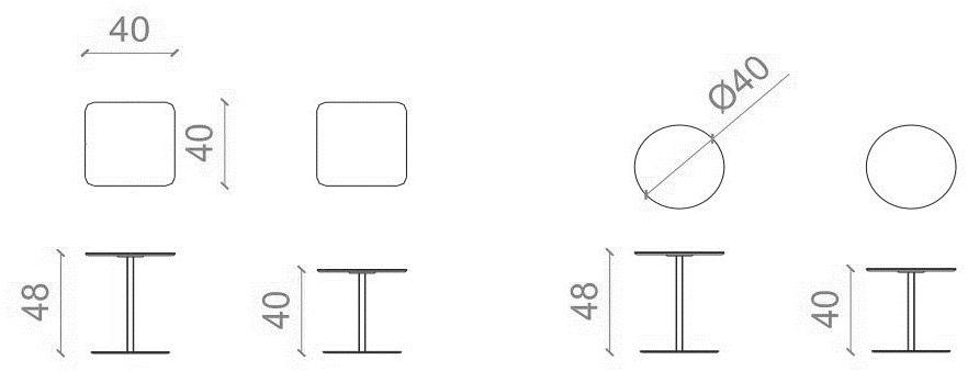 B&T Design Квадратный мраморный журнальный столик sun-id-1453330 - Вид №3