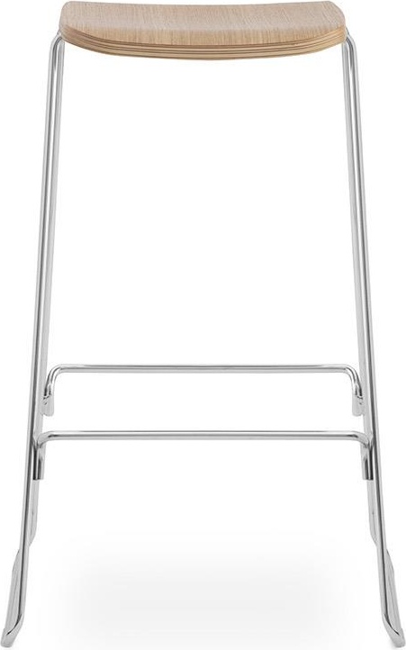 602680 Barstool 75 см Дуб / Хром Normann Copenhagen Just - Вид №1