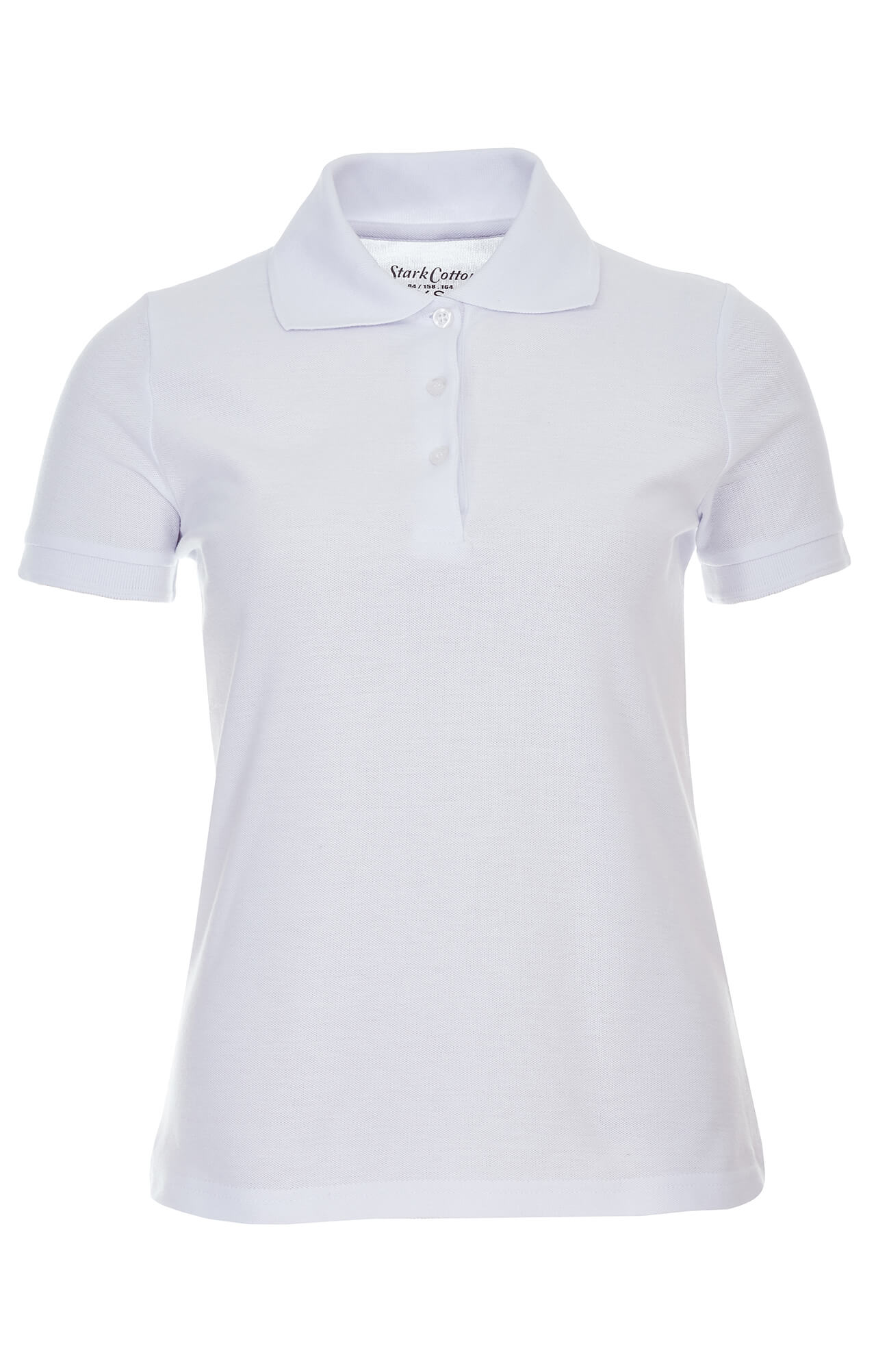 62157 Тенниска-поло женская белая LUXE  Одежда для салонов красоты  размер L  - Вид №1