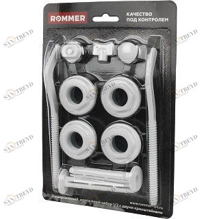 Монтажный комплект для радиаторов 1/2" ROMMER 13 в 1 97429