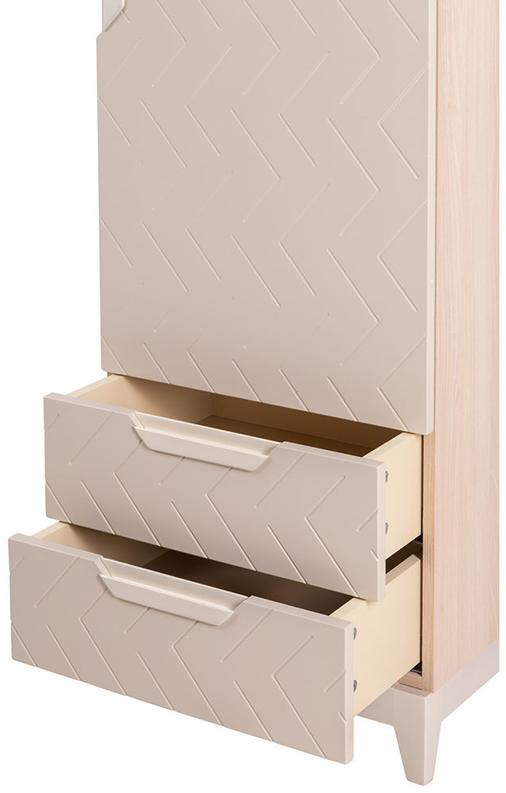 29500 Шкаф с ящиками универсальный Сканди Жемчужно-белый R-HOME 40092720H_Жемчуг - Вид №3
