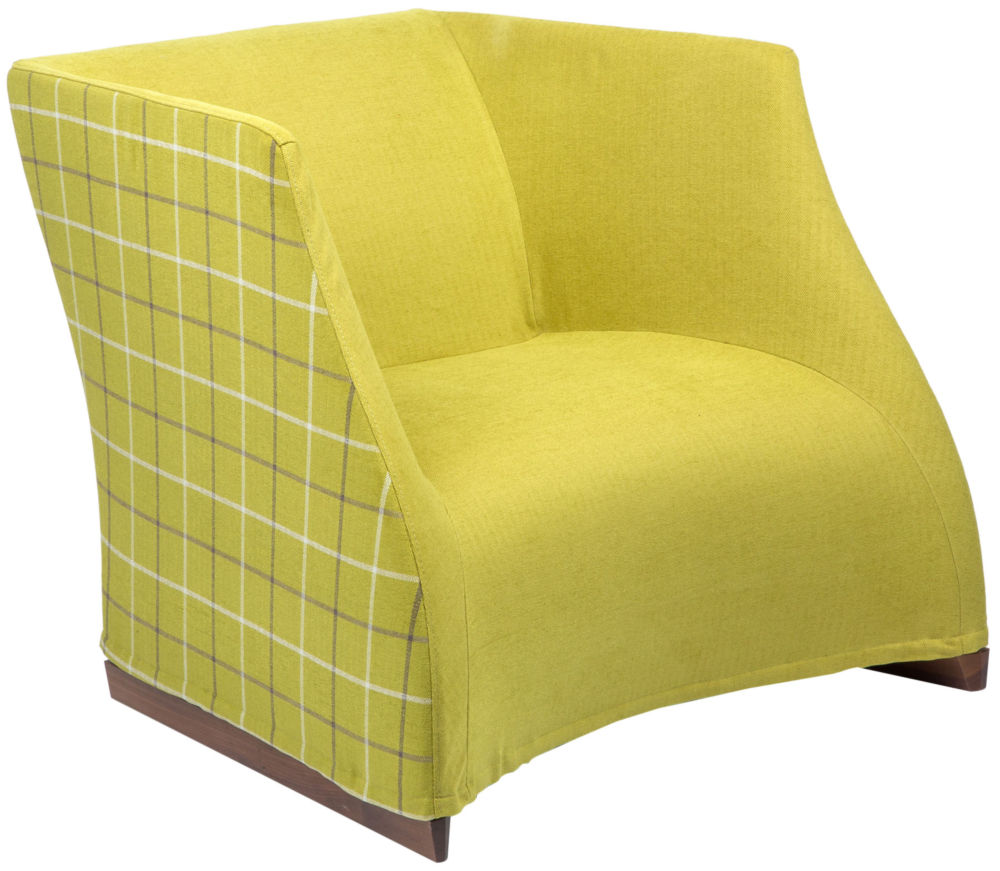 Кресло Vivienne armchair yellow checkerboard PORADA ДИЗАЙНЕРСКИЕ 011582 Желтый  - Вид №2