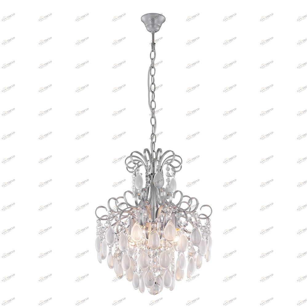 Подвесная люстра Crystal Lux Sevilia SP4 Silver серебро CRYSTAL LUX ДИЗАЙНЕРСКИЕ, SEVILIA 056956 Серебро 