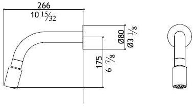 MGS Настенная регулируемая душевая лейка из нержавеющей стали Soffioni doccia sun-id-1377314 - Вид №3