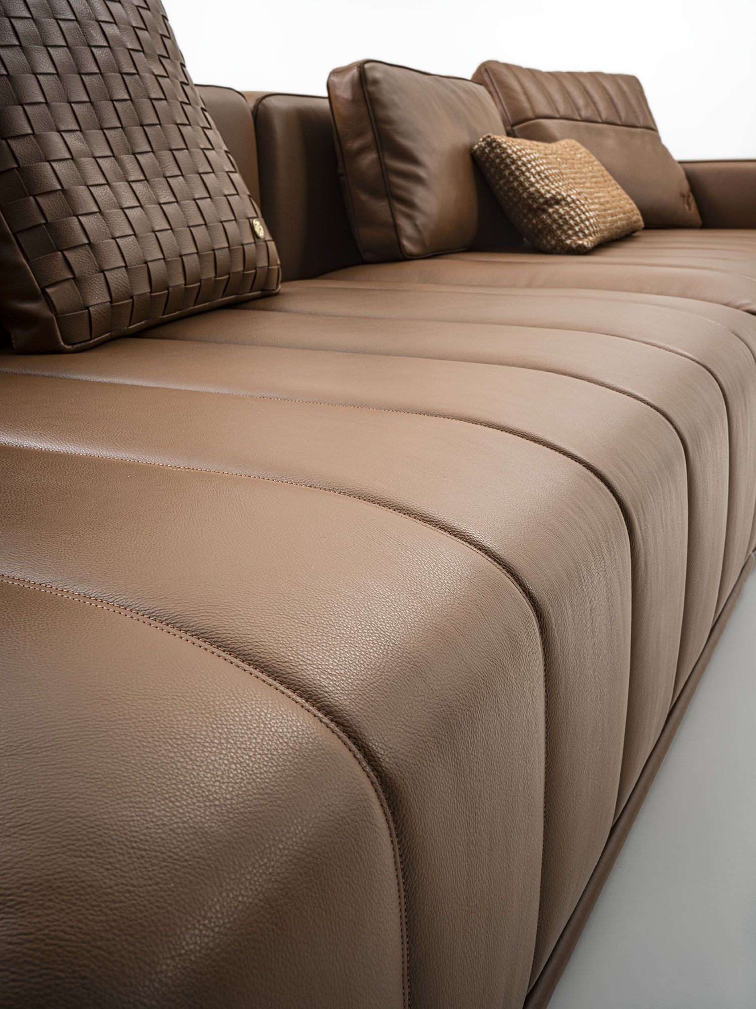 Кожаный модульный диван Vittoria Frigerio Brivio ARCH-00110590 - Вид №7