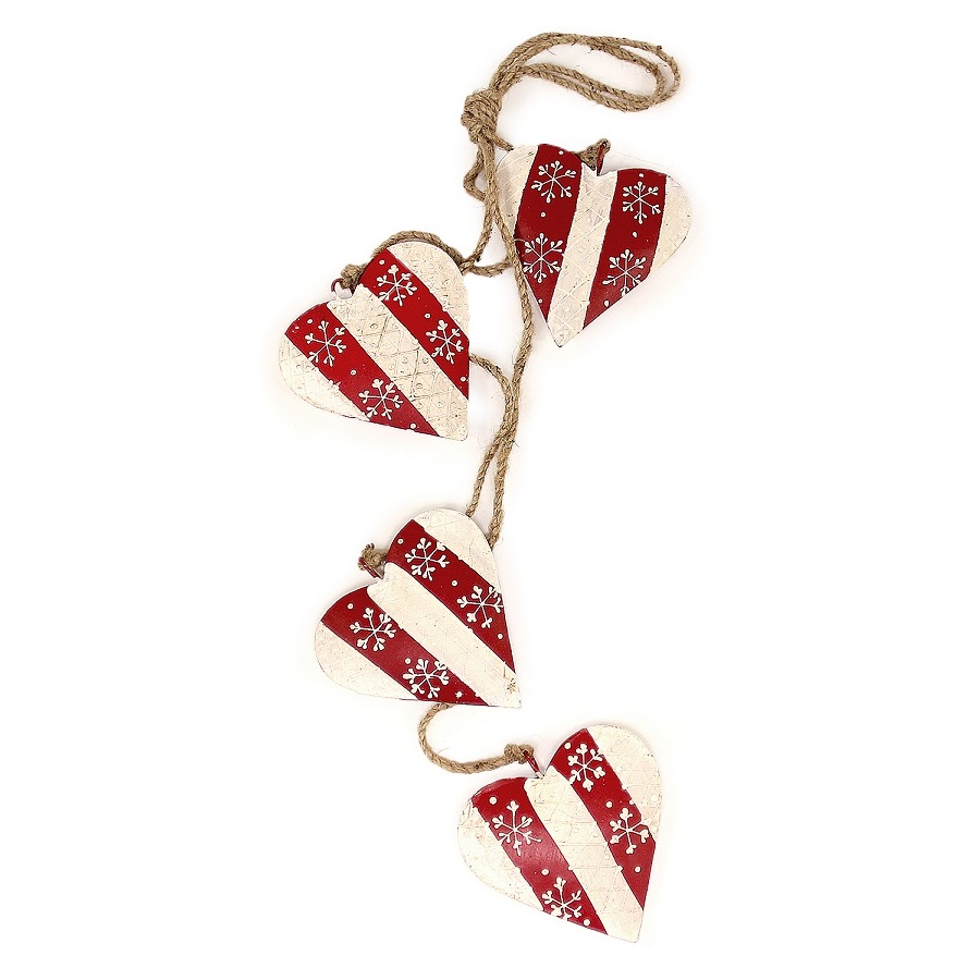 en_ny0006 Гирлянда подвесная christmas hearts EnjoyMe 