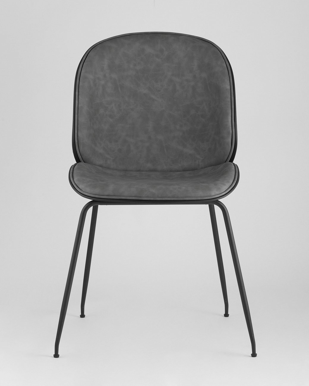 Стул со спинкой серый Beetle STOOL GROUP ДИЗАЙНЕРСКИЕ, ИНТЕРЬЕРНЫЕ 00-3946179 Серый  - Вид №2