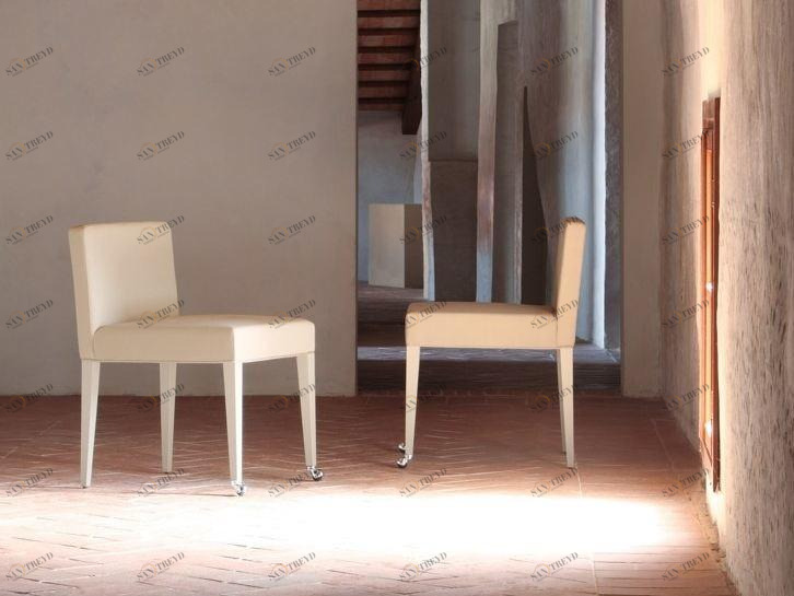 COLLI CASA Стул с обивкой из ткани на колесиках Cortina sun-id-1439209