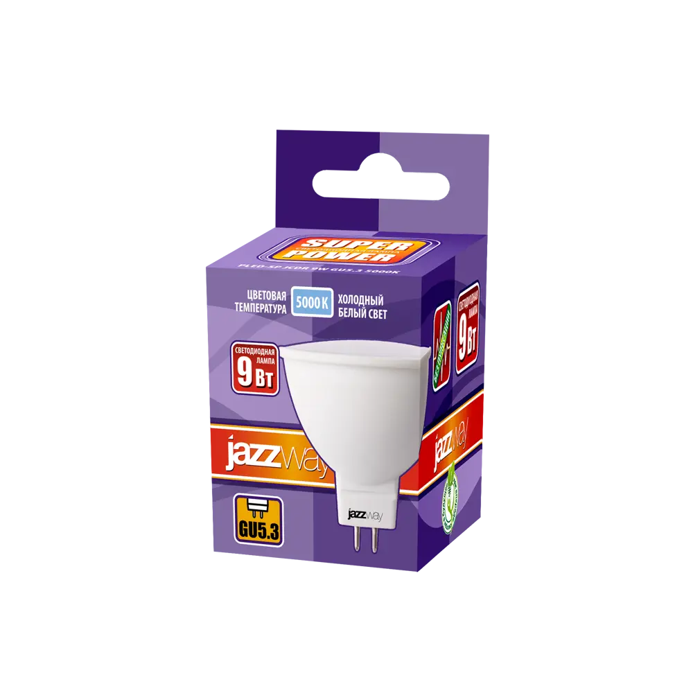 89363123 Лампочка светодиодная JCDR 9 Вт GU5.3 5000 К нейтральный белый свет STLM-1479333 Santreyd  - Вид №2