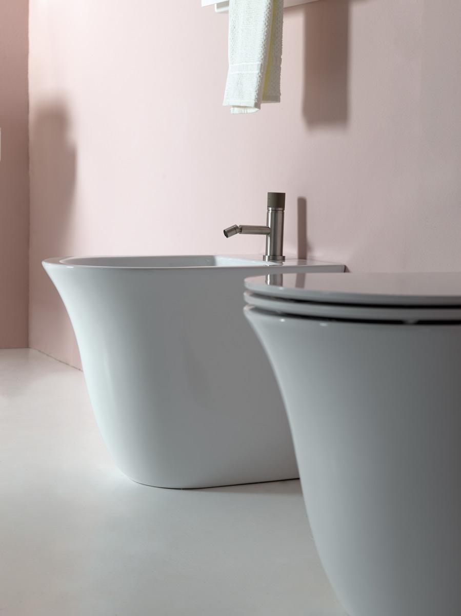 FLBI0116 Напольное биде приставное GSG CERAMIC Flut - Вид №4