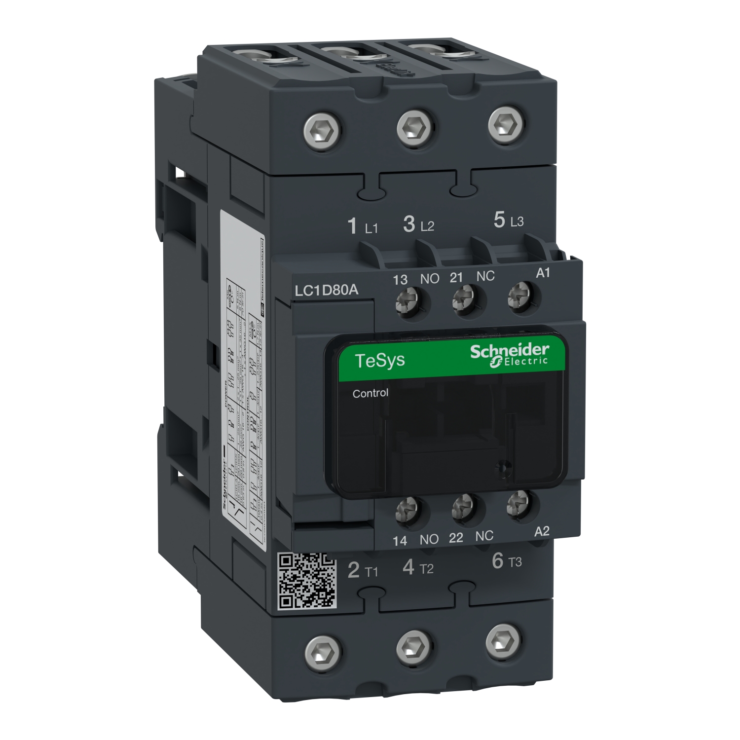 LC1D80AR7 Контактор 3P 80А 440В AC 37кВт Schneider Electric TeSys D 