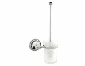 033284.N00.62 Держатель для ершика с черным кристаллом swarovski Сатин никель