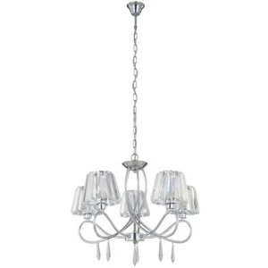 Люстра Inspire Crystal 5xE14x40 Вт, металл/хрусталь 17900953 STLM-2132112