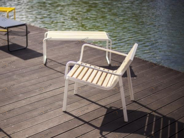 mmcité1 Садовый стул из стали и дерева Stack Stc157/stc257