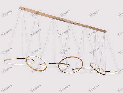 Подвесной светильник золотистый с 3 кольцами Newport S Gold 15207/S NEWPORT 15000 00-3889952 Золото 