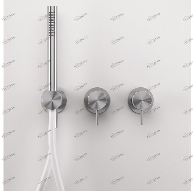 ZAZZERI Смеситель для душа на 3 отверстия с ручным душем Z316 sun-id-1450696