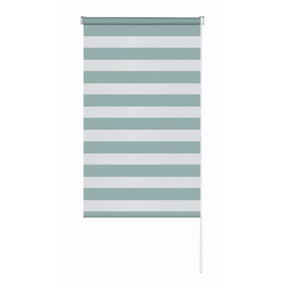 Рулонная штора день-ночь MIAMOZA Петер 80x160 см бирюзовая 89411401 STLM-1572883
