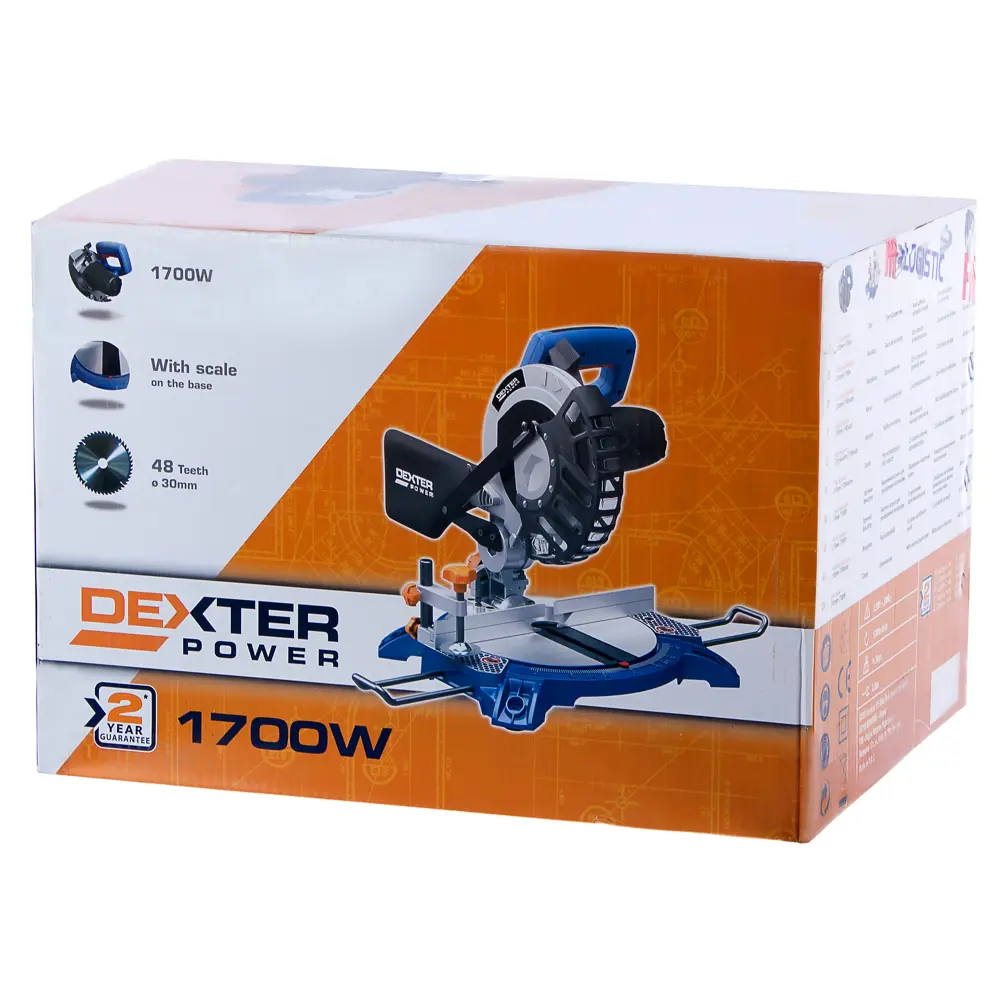 Пила торцовочная Dexter Power J1G‐ZP1‐210D, 1700 Вт 210х30 мм STLM-2137403 - Вид №5
