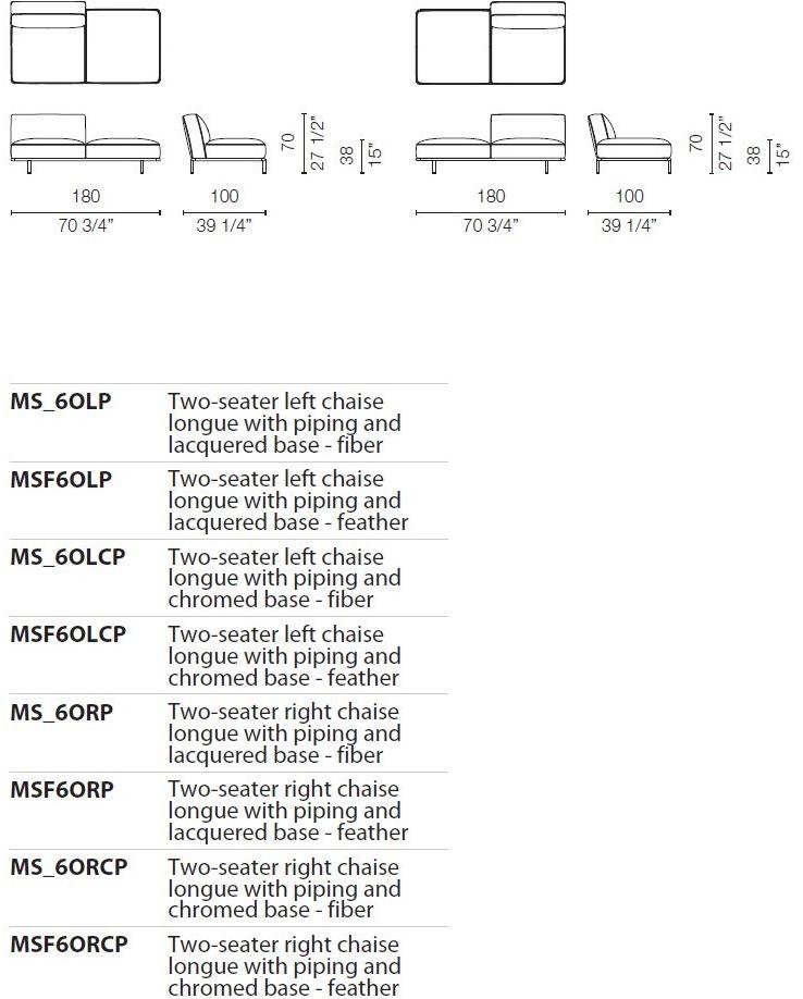 Cappellini Модульный диван со съемным чехлом Cap martin sunset sun-id-1481294 - Вид №21