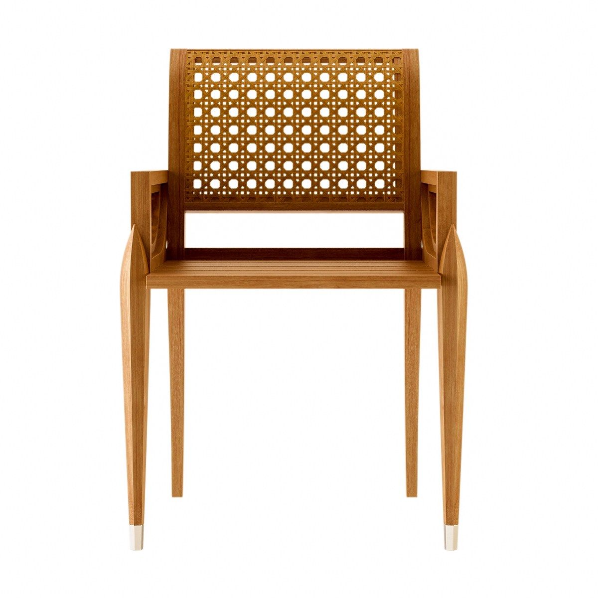 Стул для сада из тикового дерева с подлокотниками ASTELLO ARCH-00032572 - Вид №2