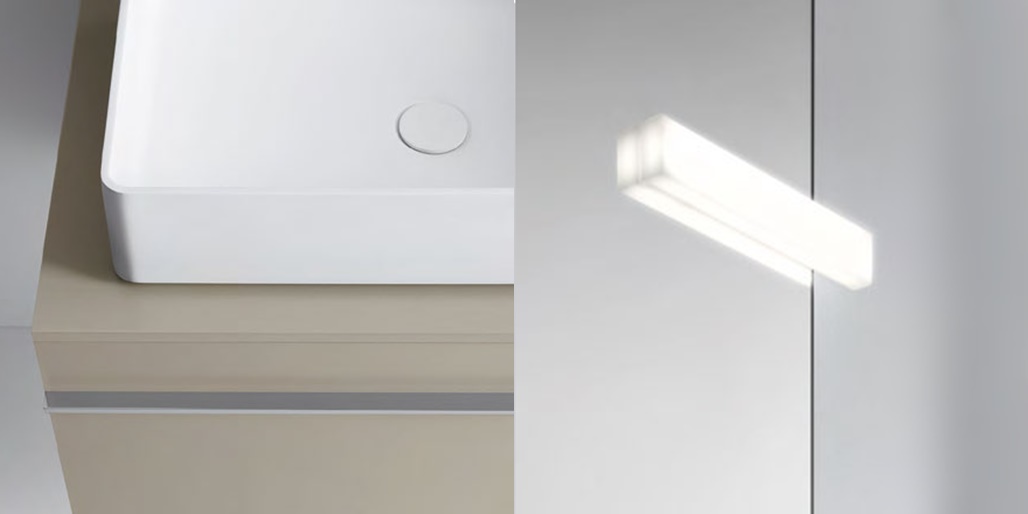 Комбинация ванной комнаты S108 в отделке BASIC Milltek/мат.лак.Cipria/ламинат Sacco MILLDUE SINTESI SINTESI108CIPRIA - Вид №2