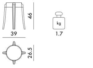 Низкий штабелируемый стул из поликарбоната Kartell CHARLES GHOST ARCH-00120849 - Вид №12