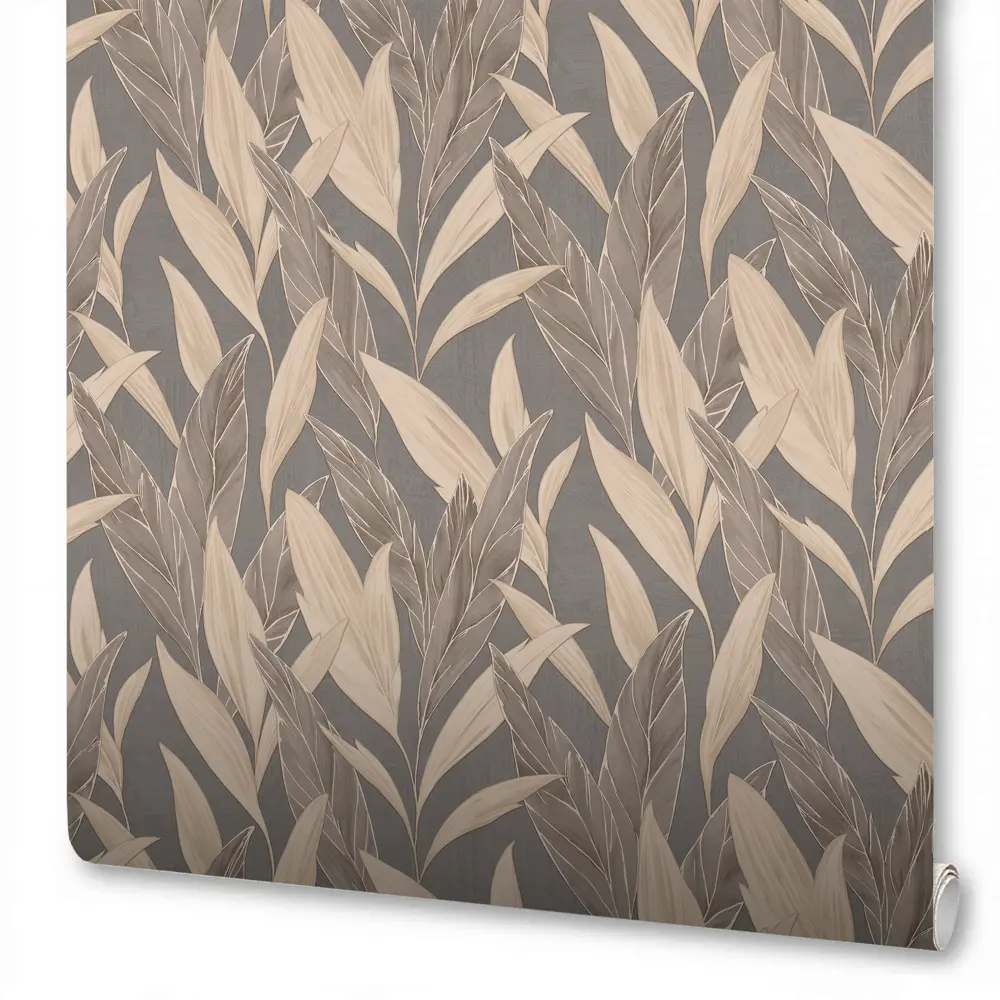 Обои флизелиновые Wallsecret Boho серо-бежевые 8845-26 STLM-2080109