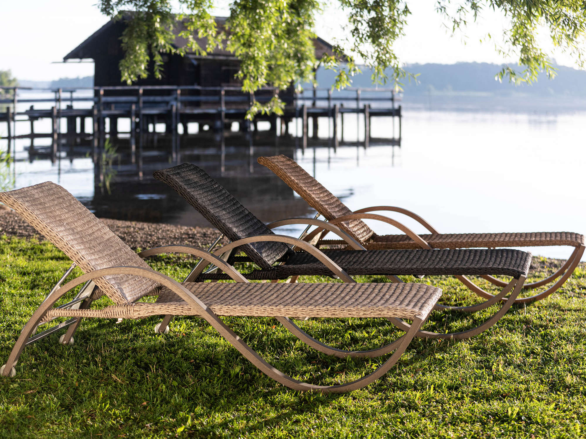 68.00.0392 Bow Twist шезлонг натуральный / борнео Mbm - Вид №1