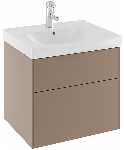 42551 IFO Sense тумба под умывальник, с двумя ящиками, W = 600 мм, W1 = 622 мм, белый - Вид №6