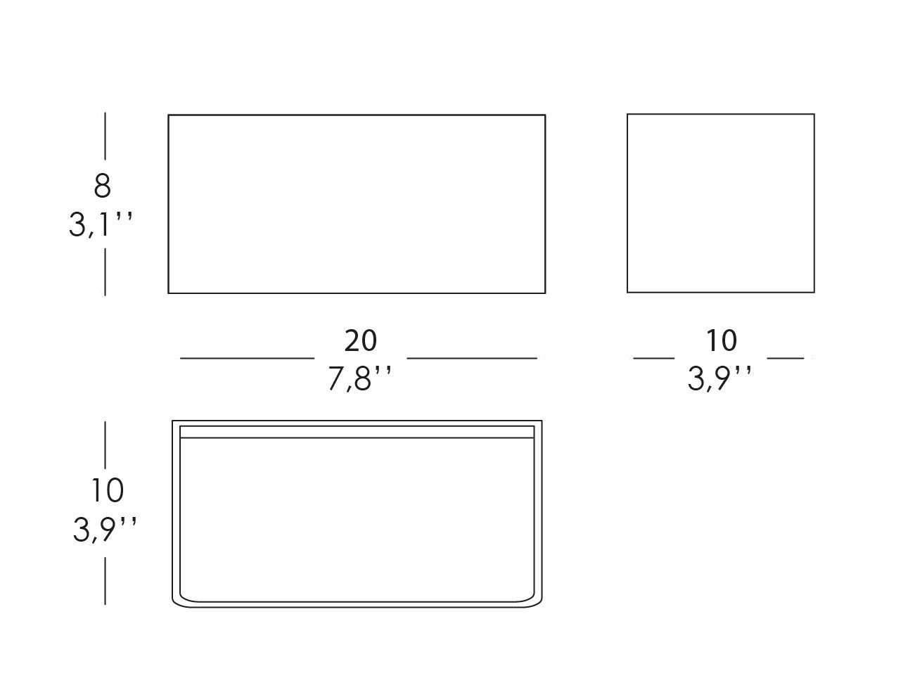 Литой алюминиевый светодиодный настенный светильник Zafferano Cubetto ARCH-00060745 - Вид №4