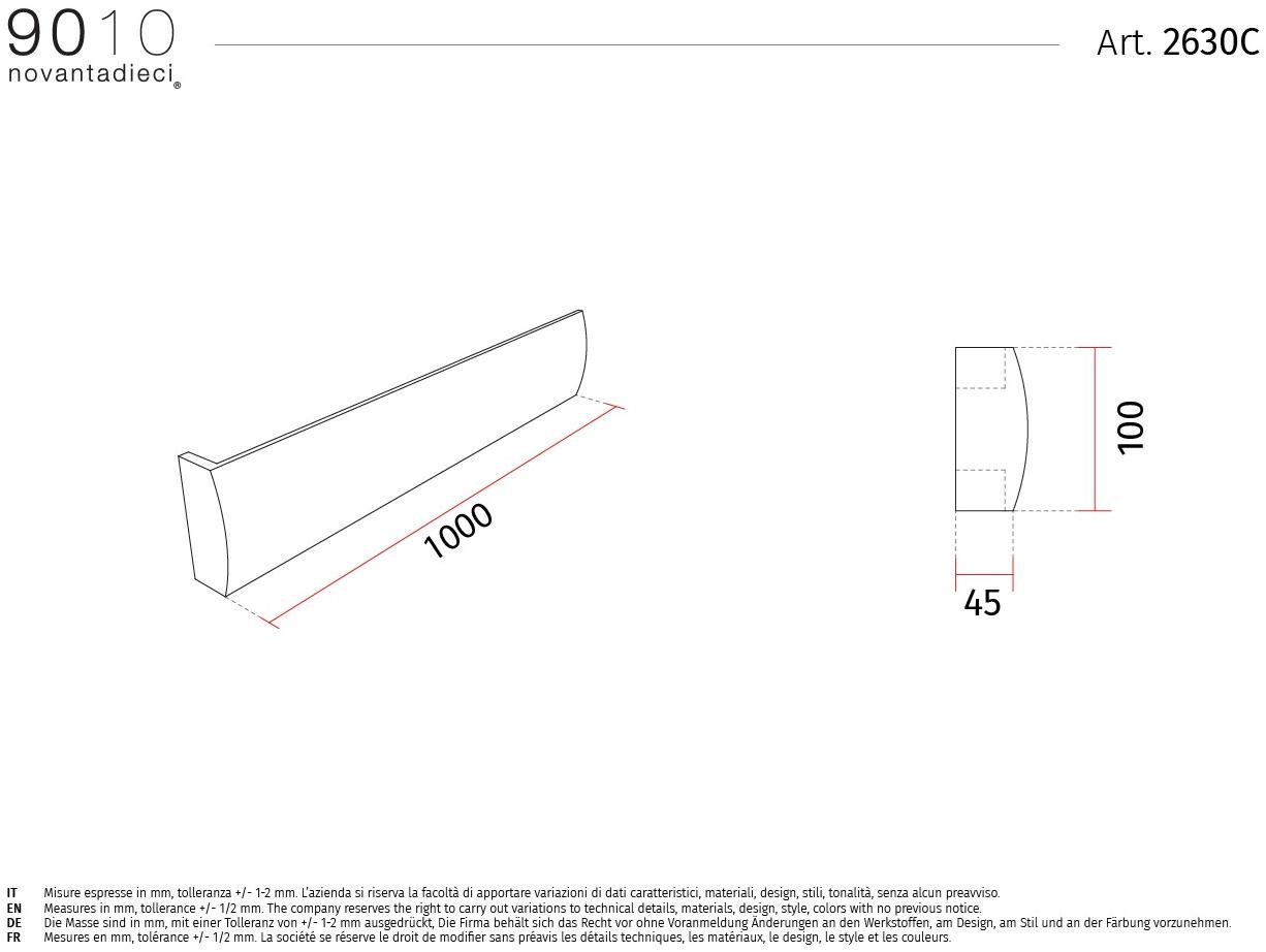 9010 novantadieci Регулируемый настенный светильник led из cristaly®  2630a/b/c/d  - Вид №3