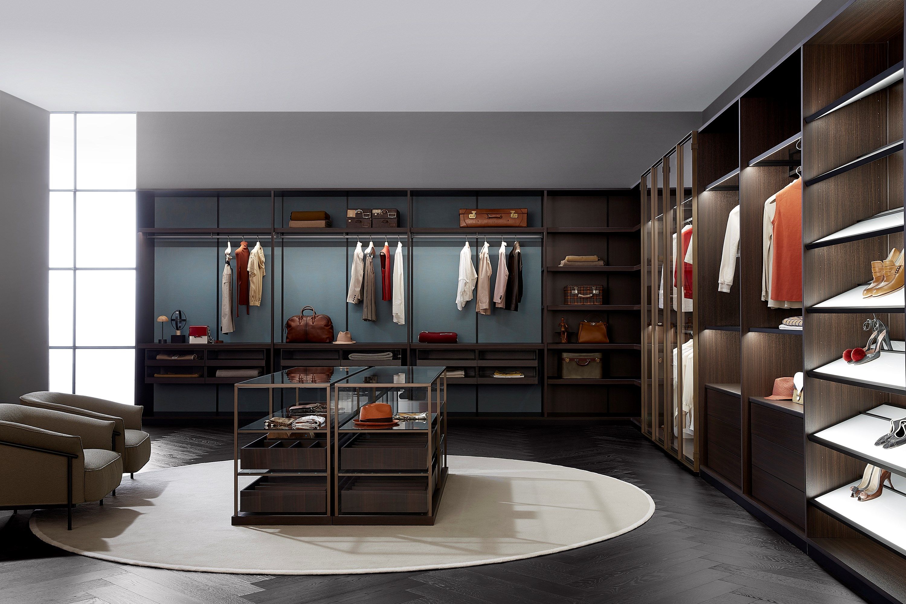 Круглый шерстяной ковер ручной работы Porro загадки ARCH-00073572 - Вид №1