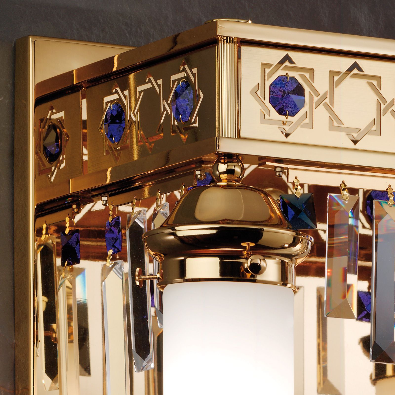 Настенный светильник из латуни с кристаллами Orion Oriontal ARCH-00150766 - Вид №1