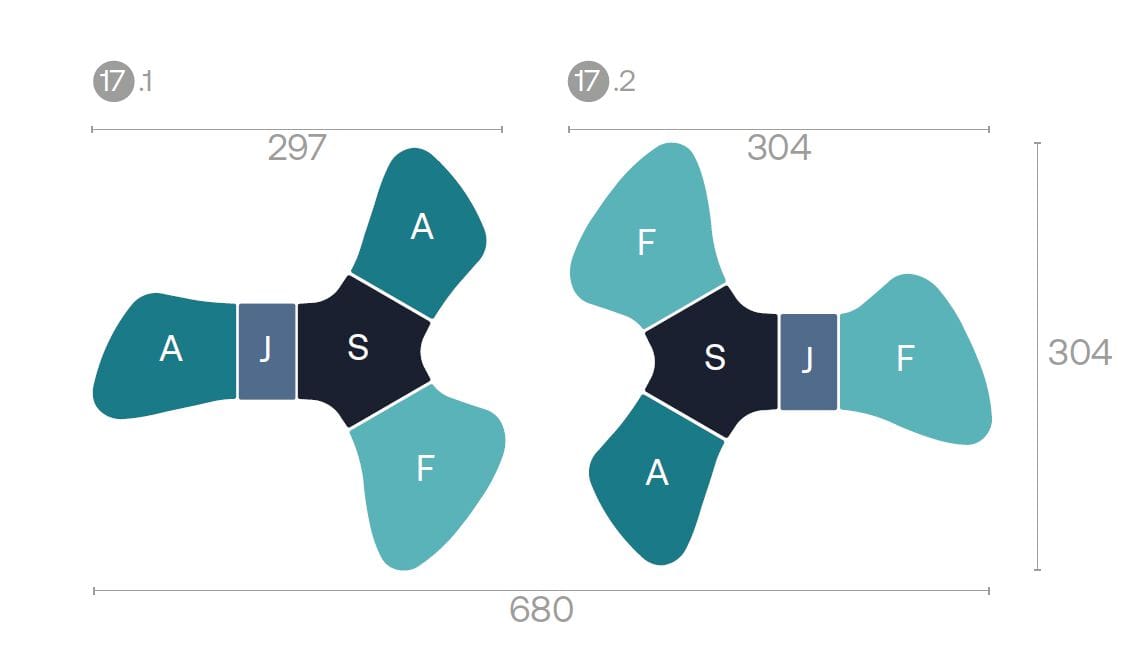 Состав пуфиков с электрическими розетками Adrenalina Sir-pent ARCH-00151904 - Вид №2