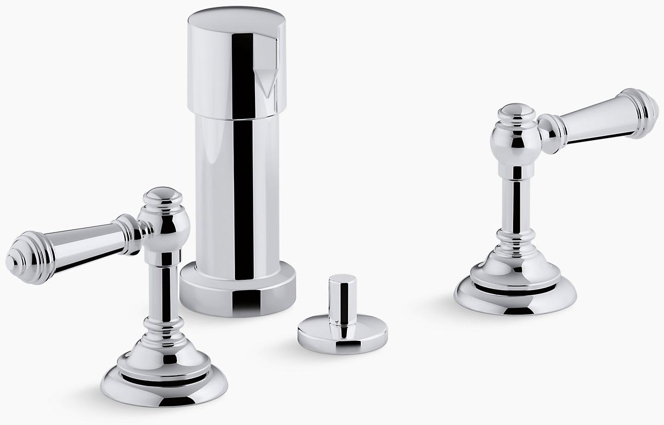 KOHLER Artifacts Смеситель для биде с рычажными ручками K-72765-4-BV  - Вид №1