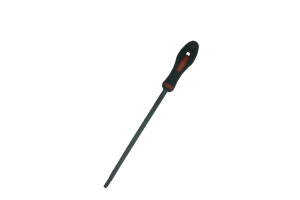 15737215 Круглый напильник с ручкой PVC (300 мм, насечка №1 грубая) 3741300 BAUM