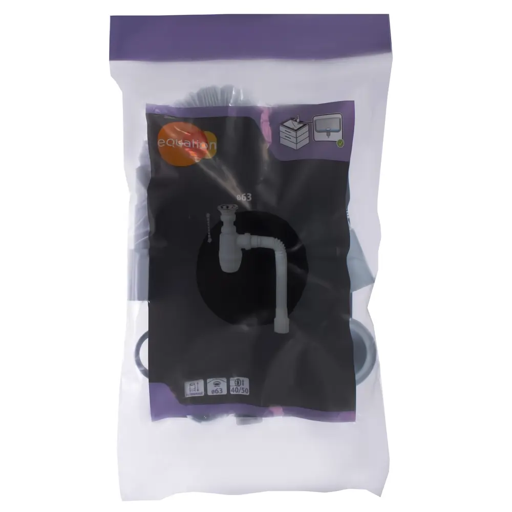 Сифон Equation для раковины с выпуском 40 мм - защита от запахов 18551054 STLM-0011273 - Вид №2