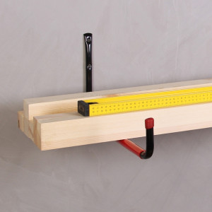 Гаражный кронштейн  одинарный J-образный, 454x19x230 мм, черный LJPS0133 Public Steel Россия