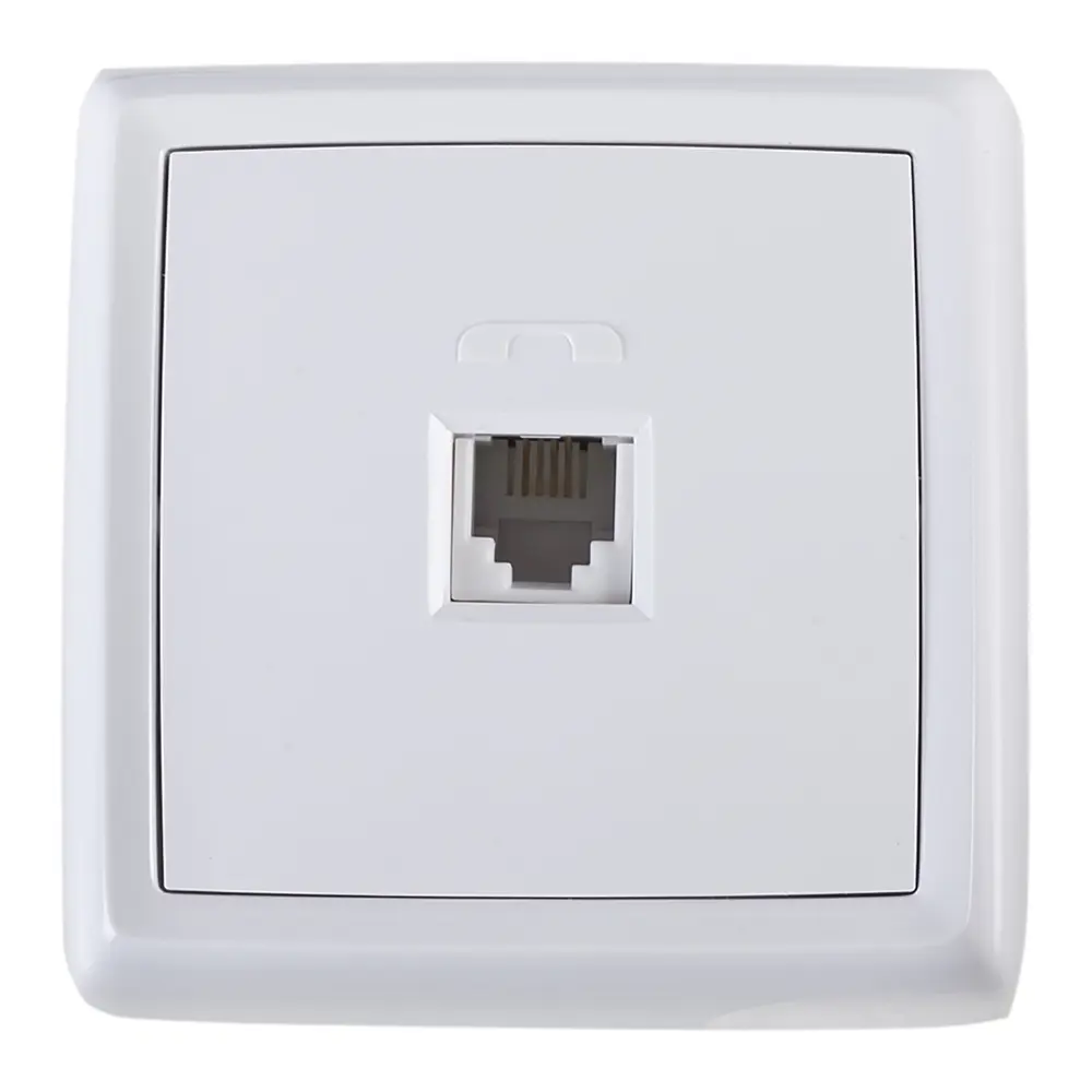 Телефонная розетка встраиваемая Reone RJ11, цвет белый STLM-2147893