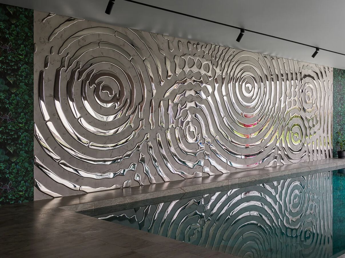 Декоративная стеклянная панель PlusObject Alternative Interference ARCH-00122646