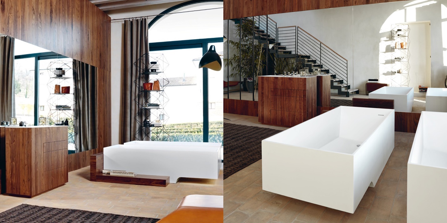 Комбинация ванной комнаты T07 в отделке Short 100 Milltek / 10 Noce Americano MILLDUE TOUCH TOUCH07 - Вид №2